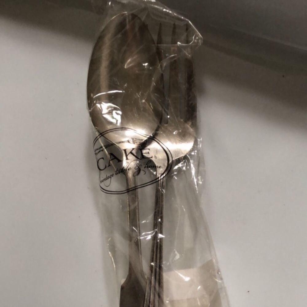 Set of 4 vintage silver plate serving pieces